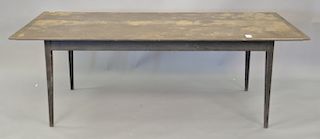 L. Sawyer primitive style table. ht. 29in., top: 38" x 84"