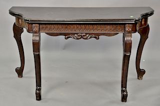 Mahogany server with fold over top. ht. 30in., wd. 53in.