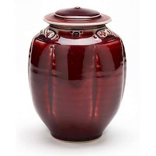 NC Art Pottery, Tom Turner, Covered Jar