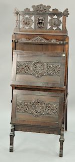 Victorian folio stand. ht. 60in., wd. 23in.