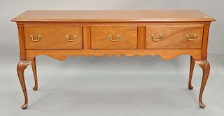 Mahogany Queen Anne style server. ht. 34in., wd. 68in.