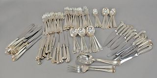 Worcester silverplated flatware set, 120 total pieces.
