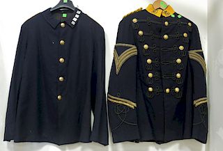 Two Essex Troop jackets including Dress Uniform jacket and plain jacket with metals 1894-1903