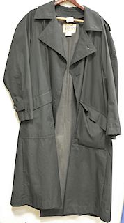 Hermes mens black trench coat, size 50 (hanger not included).