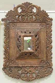 Rococo style framed mirror. 47" x 31"