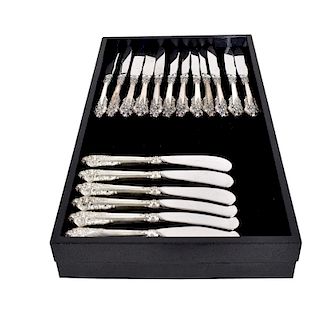 18 Wallace Grande Baroque Fruit and Butter Knives