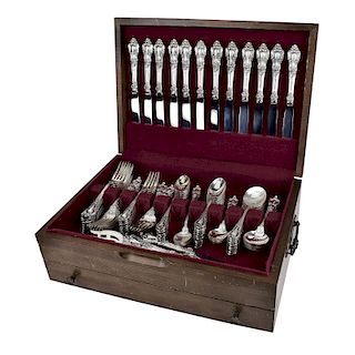 Eighty Eight (88) Piece Lunt "Eloquence" Sterling