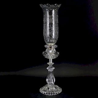 Baccarat Crystal Candleholder With Hurricane