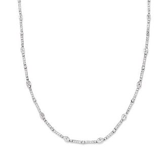 * A Platinum and Diamond Necklace, 13.10 dwts.