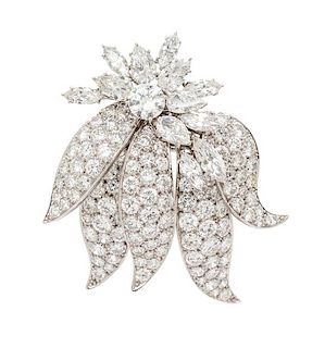 * A Platinum and Diamond Articulated Brooch, Jacques Timey for Harry Winston, 19.80 dwts.