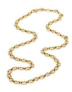 * An 18 Karat Yellow Gold Mariner Link Longchain Necklace, Boucheron, 93.40 dwts.