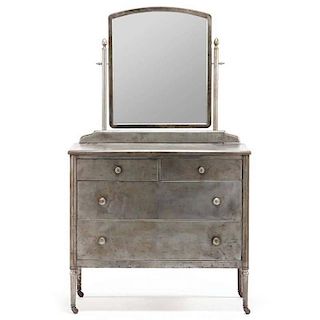 American Machine Age Dresser with Mirror