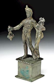 Roman Bronze Statuette - Messenger God Mercury