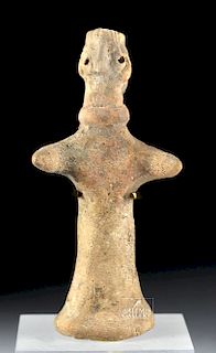 Ancient Syro-Hittite Pottery Votive of Astarte