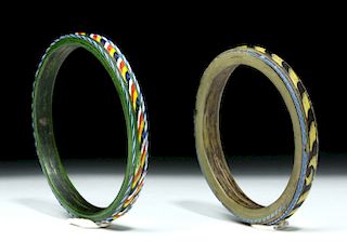 Byzantine / Islamic Polychrome Glass Bracelets (2)