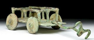 Ancient Central Asian / BMAC Bronze Cart Model