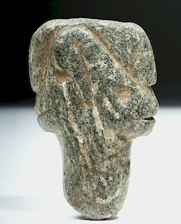 Olmec Stone Janus-Headed Tool