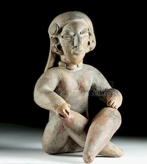 Chorrera Pottery Seated Female Figure