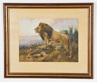 C. E. Swan (British, 1870-1931) Prowling Lion