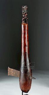 Early 20th C. African Mambila Wood / Iron Axe
