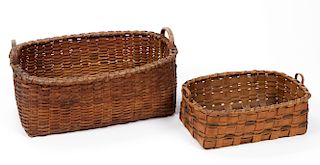 2 Antique Storage Baskets