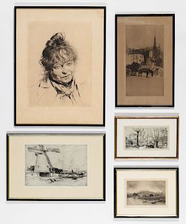 5 Engravings by Various Artists