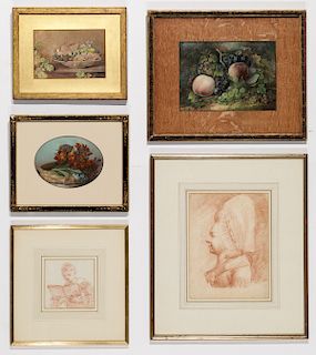 5 Works on Paper by Various Artists