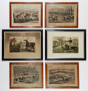 Group of 6 British Sporting Prints
