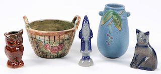Collection of 5 Old Decorative Ceramic Items