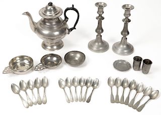 Estate Collection of Antique Pewter
