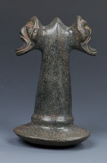 Taino Two Headed Pestle (1000-1500 CE)