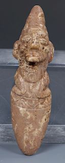 Taino Full Figure Vomit Spatula (1000-1500 CE)