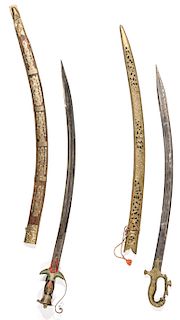 2 Indian Mughal Style Sabers