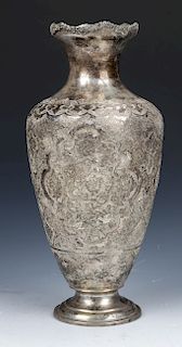 Fine Antique Persian Silver Vase