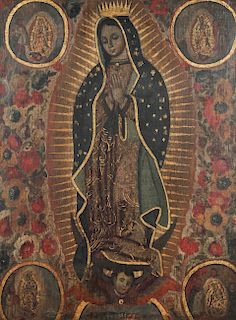 Mexican School (18th c.) Virgen de Guadalupe