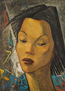 Angel Botello (1913-1986) "Native Girl"