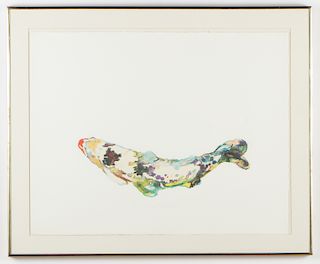 Joseph Raffael (b. 1933) "Haiku Fish I - White", 1979