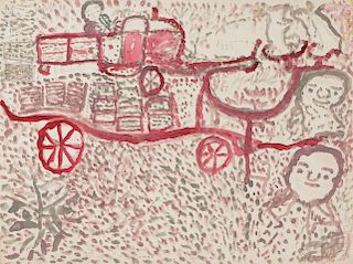 Ezekiel Gibbs (1889-1992) "Cotton Hauling on the farm"