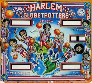Harlem Globetrotters Pinball Panel, 1979