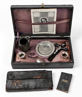 Portable Last Rites Case & Antique Medical Field Kit
