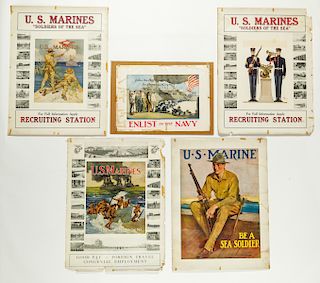 5 Vintage WWI Recruiting Poster