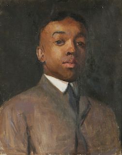 Portrait of an African American Gentleman, Oil on Canvas