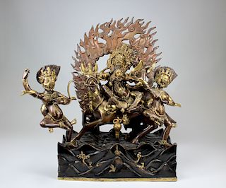 Exceptional Antique Tibetan Bronze Palden Lhamo