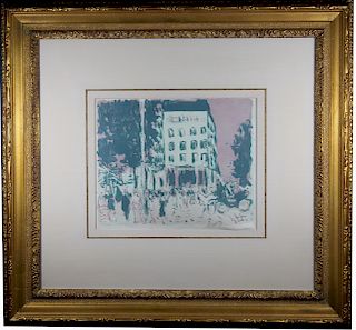 "Les Boulevards" Pierre Bonnard, Pencil Signed