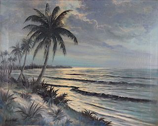 Hasselbar, Painting of Florida Coastal Scene