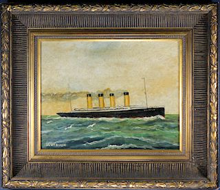 Lehtonen, "RMS Titanic" Signed Painting
