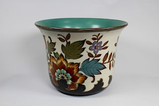 Koninklijke, Signed Vintage Art Pottery Cache Pot