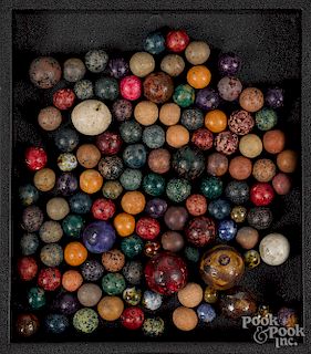 Collection of Bennington marbles