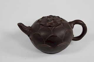Signed, Diminutive Chinese Clay Teapot