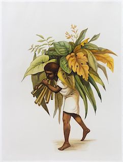 Isabelle Rey, (20th Century), Brazilian Man with Leaves